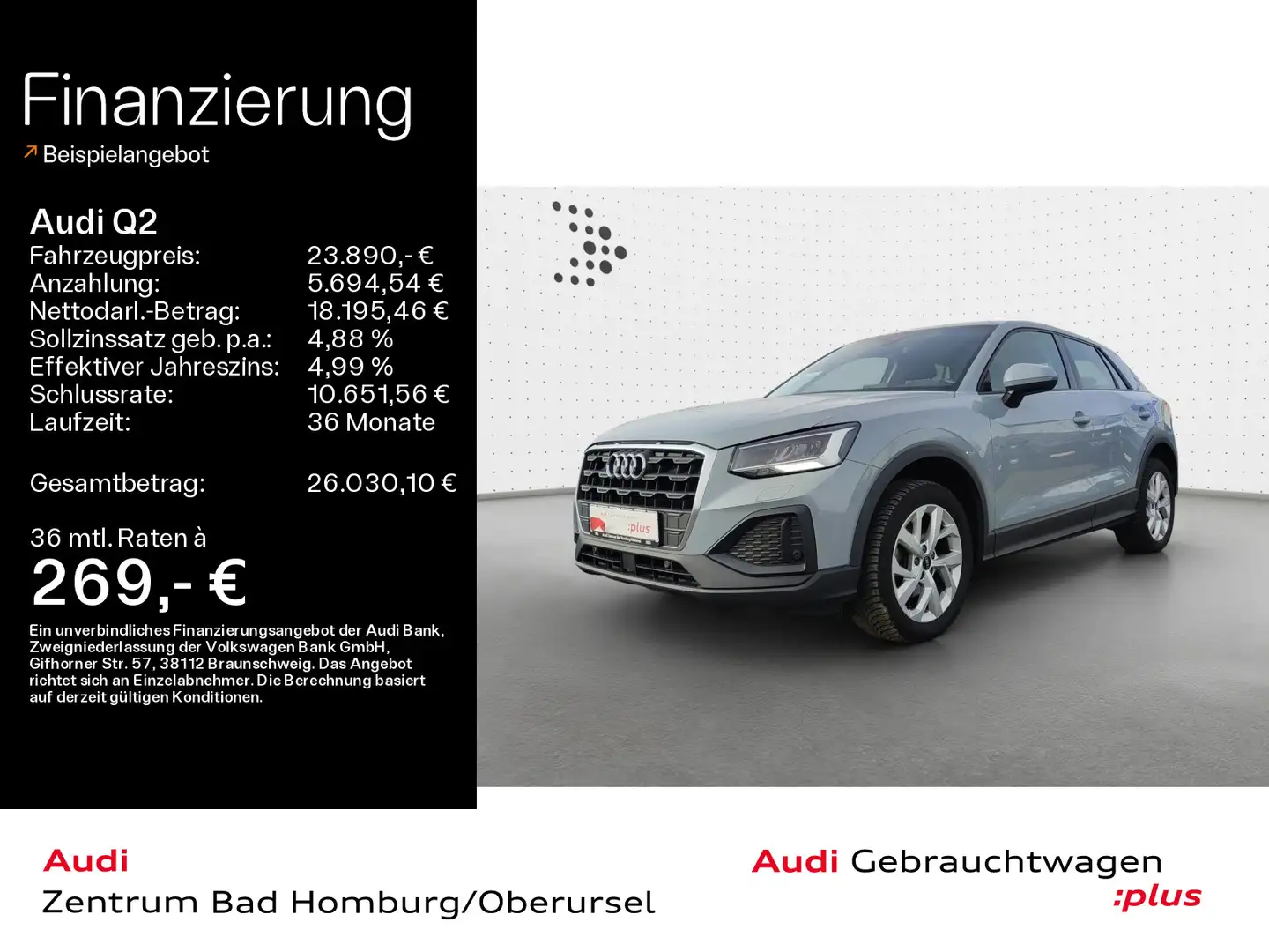 Audi Q2 30 TDI*Navi*LED*Alu*PDC*Virtual Cockpit*Sitzh Grau - 1
