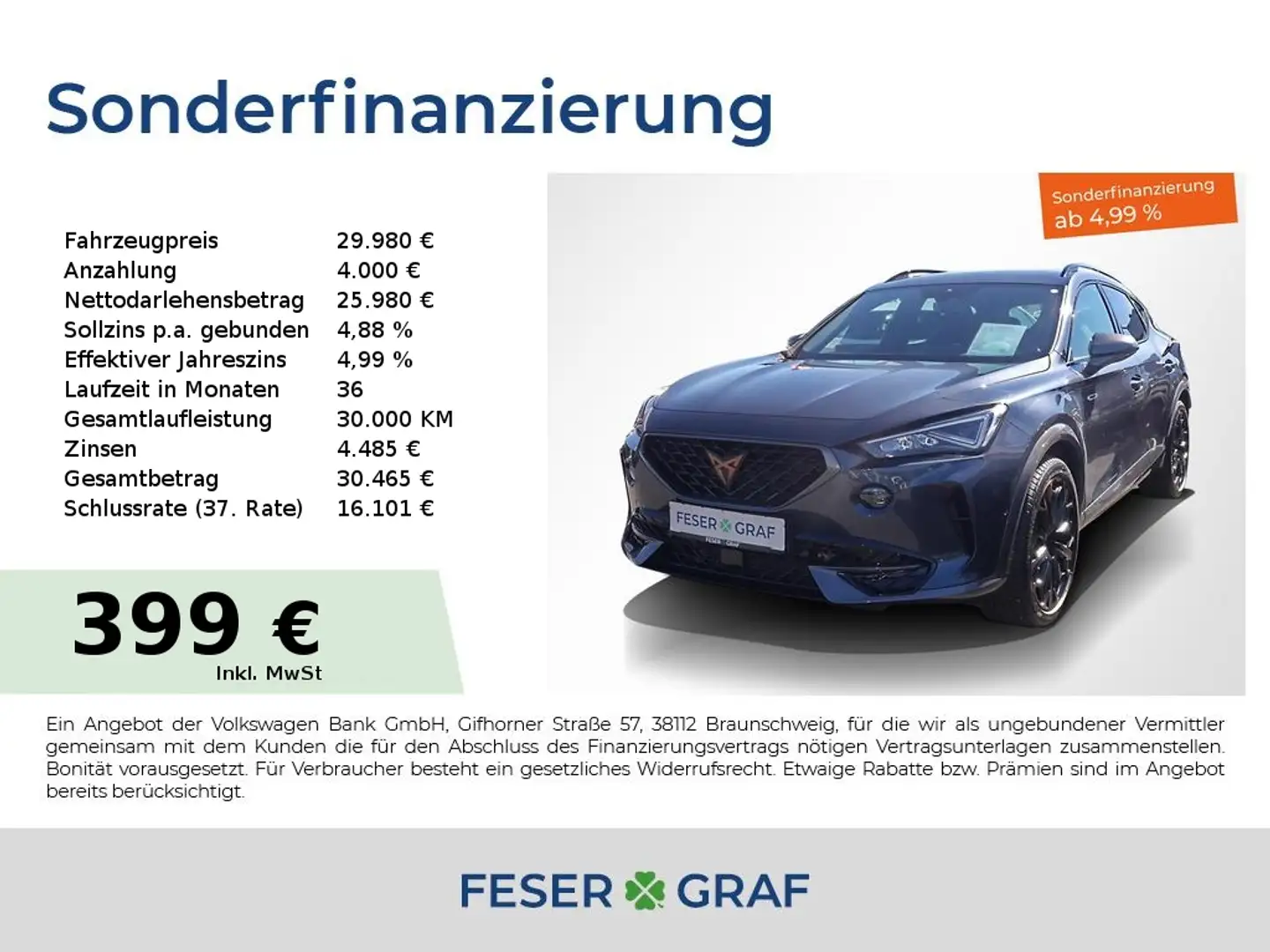 CUPRA Formentor 1.4 TSI VZ e-Hybrid PANO KAMERA NAVI Grau - 1