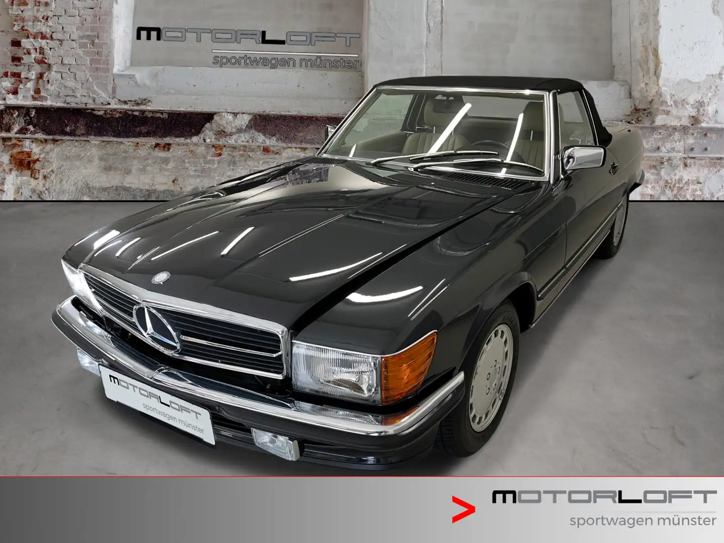 Mercedes-Benz SL 300 300, Rarität Note 1,1.HD, 9487 KM, Hardtop, ori Zwart - 1