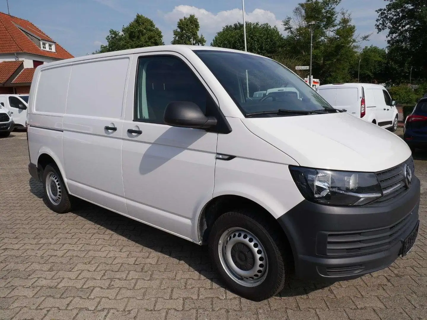 Volkswagen T6 Transporter Kasten EU6 Klima eFh Holzboden Weiß - 1