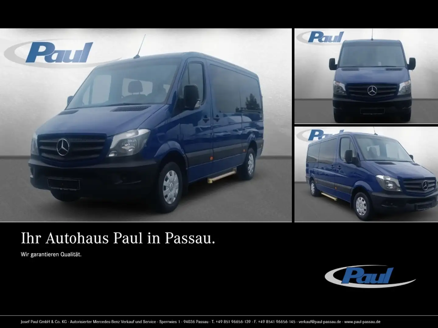 Mercedes-Benz Sprinter 316 CDI Kombi Lift+Navi+Kamera+Sthzg Bleu - 1