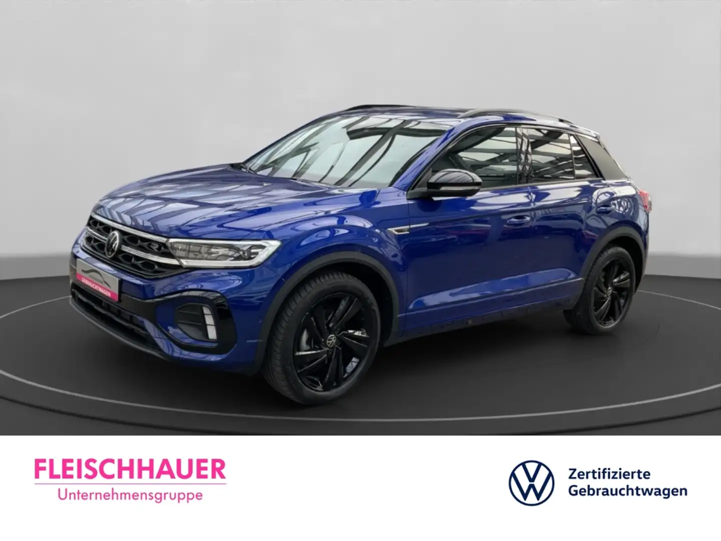 Volkswagen T-Roc 2.0 TDI R-Line Sportpaket AHK-ab. Navi VC Massages Blau - 1