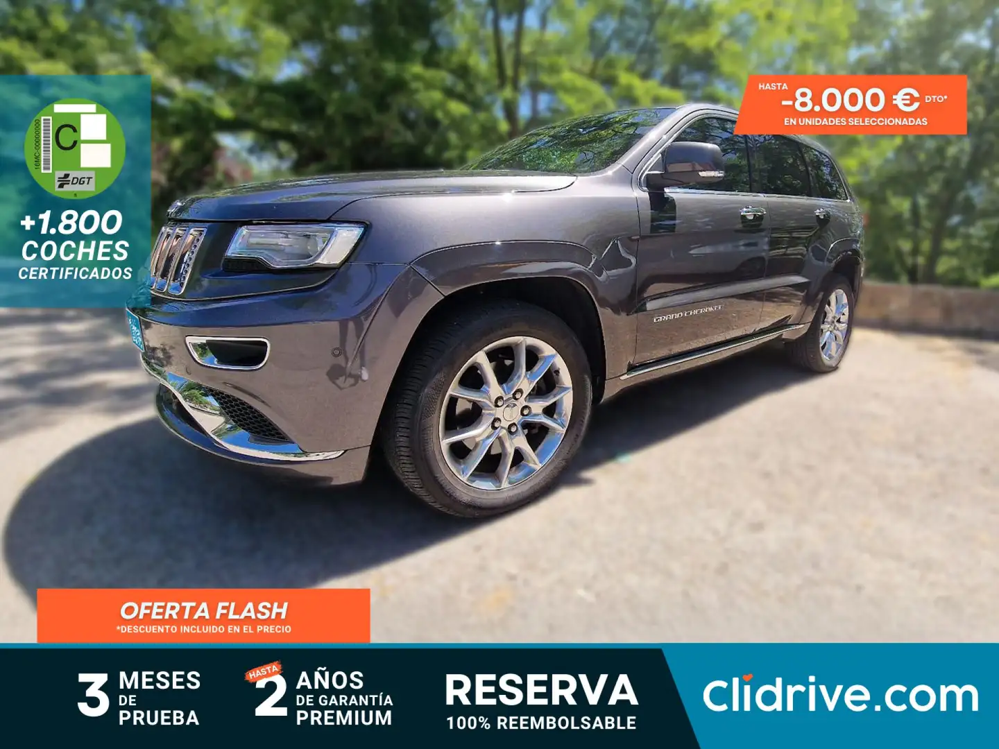 Jeep Grand Cherokee 3.0 V6 Diesel Summit 250 CV Gris - 1