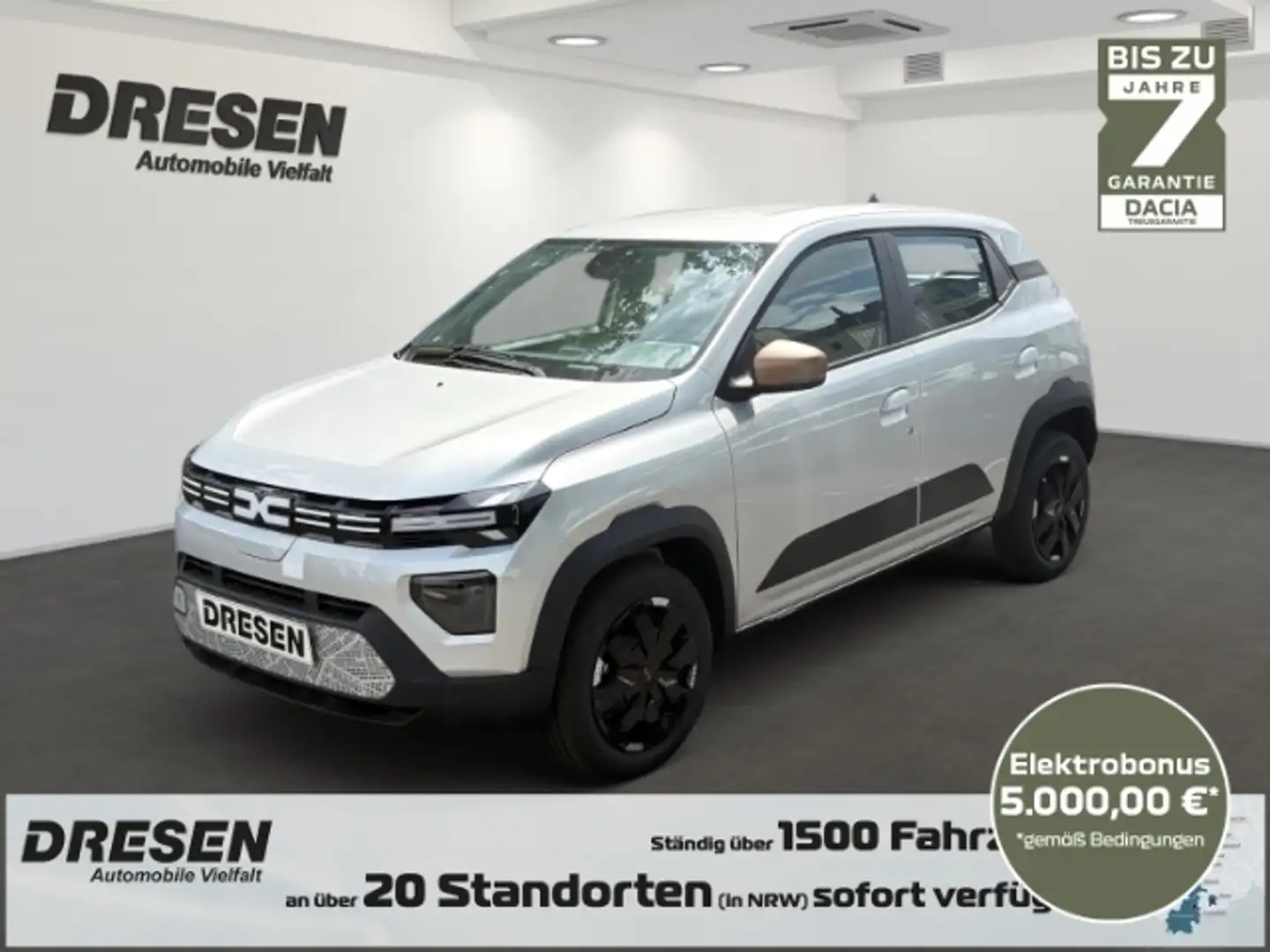 Dacia Spring Extreme Electric 65 Allwetter*Klima*Kamera*V2L-Ada Silber - 1