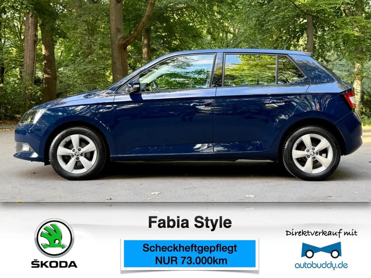 Skoda Fabia Style *SEHR GUTER ZUSTAND* Blau - 1