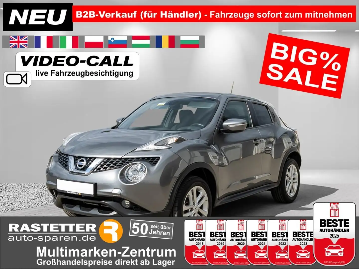 Nissan Juke dCi n-connecta Navi+Kamera+SHZ+Privacy+Klimaaut+iK Grau - 1