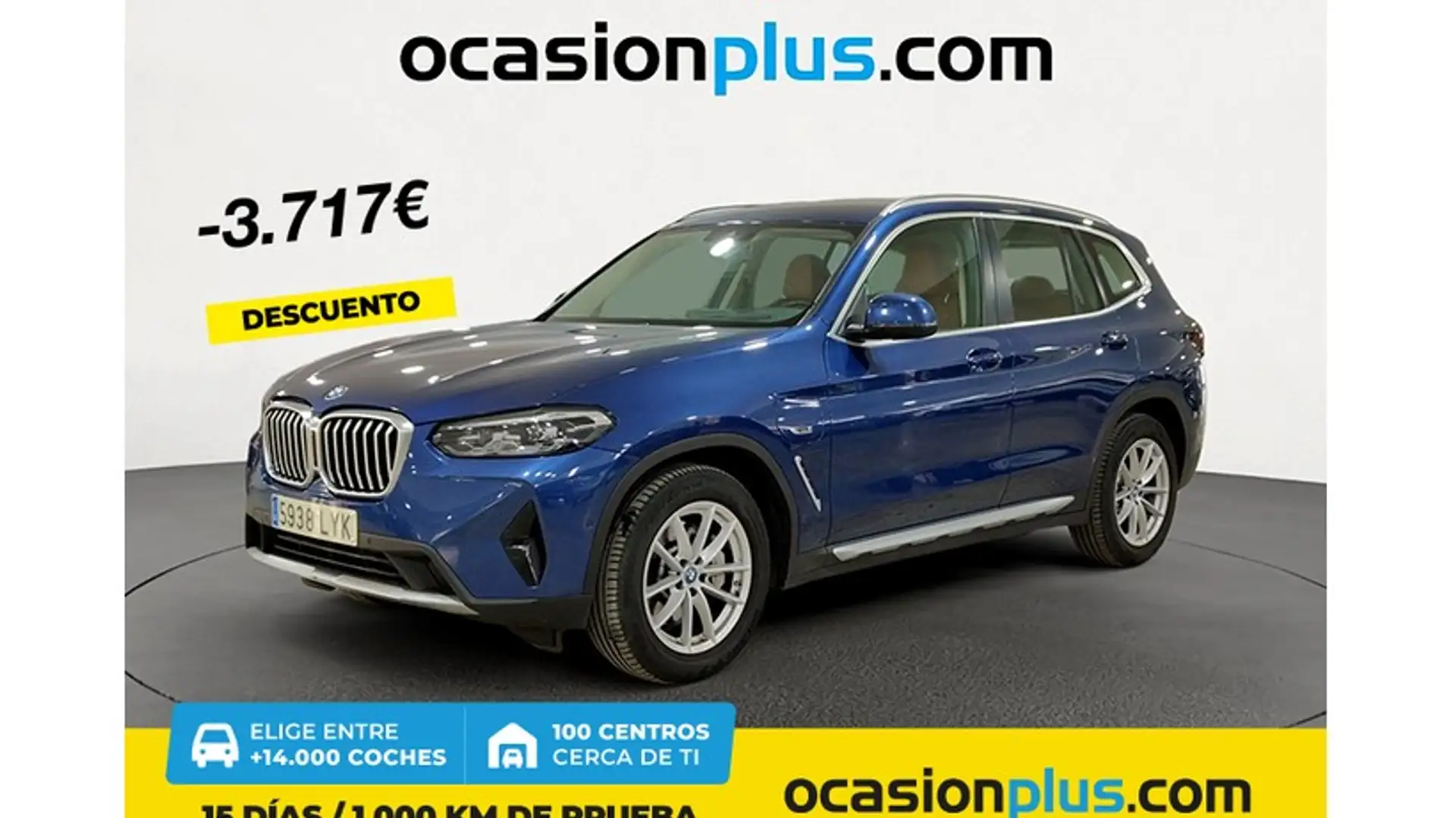 BMW X3 xDrive 30e xLine Bleu - 1