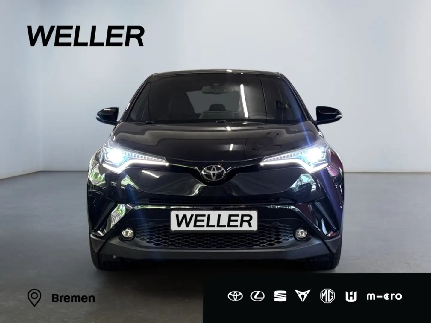 Toyota C-HR 1.2 Turbo Lounge *LED*Leder*ACC*CAM*SHZ*Navi* Negro - 2