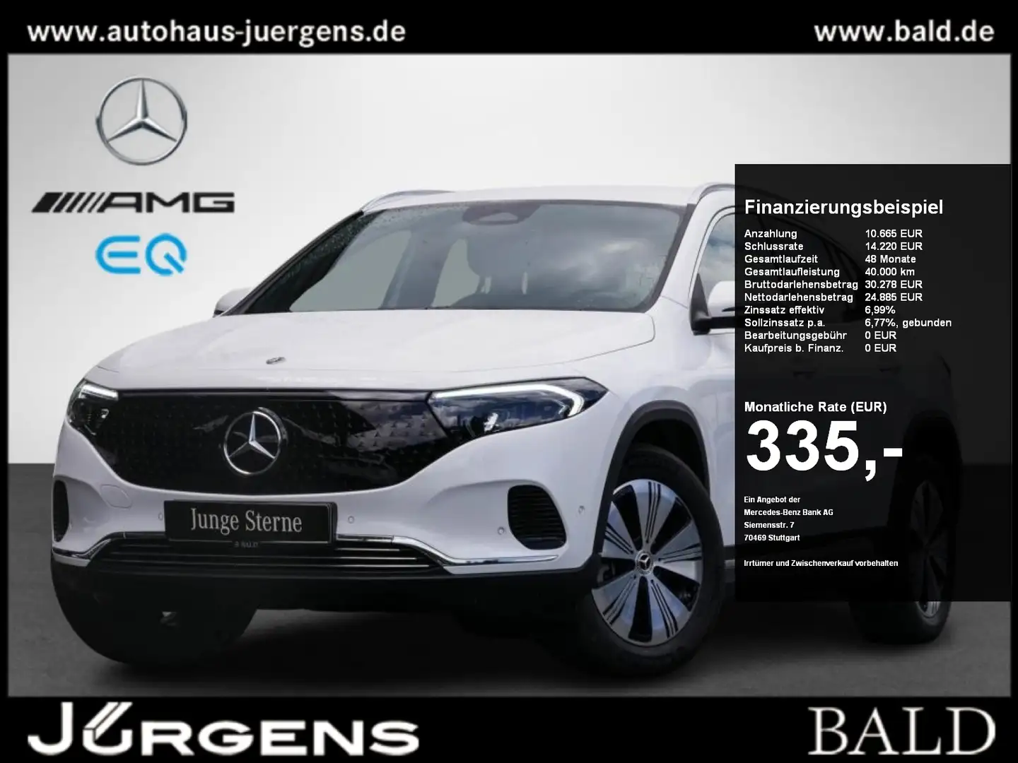 Mercedes-Benz EQA 250 /Progressive/MBUX/LED/Wide/Cam/Totw/SHZ Weiß - 1