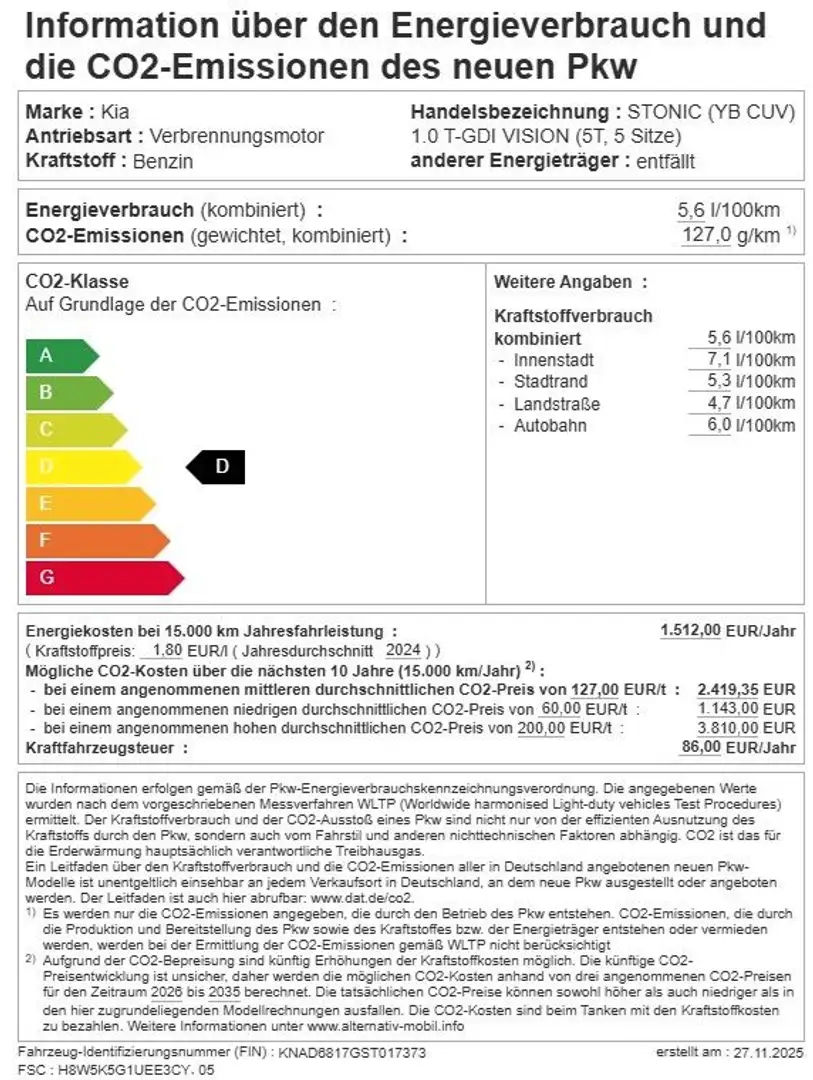Kia Stonic Vision *TZ* Bleu - 1