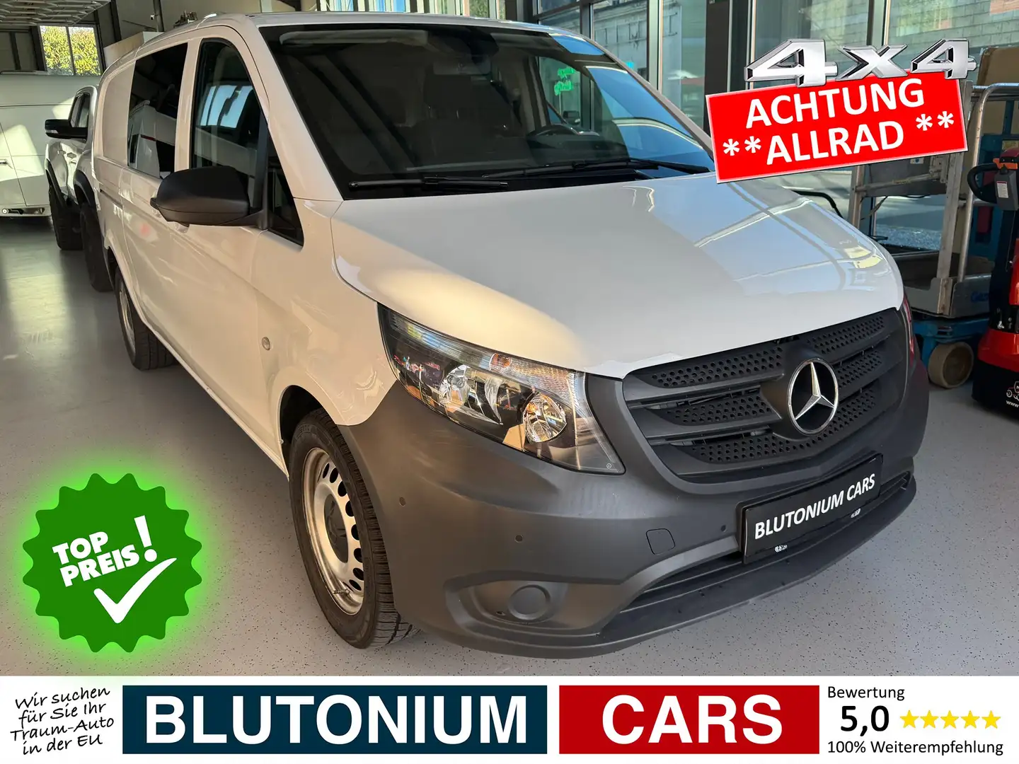 Mercedes-Benz Vito 116 Mixto Aut. 4MATIC extralang *AHK* Weiß - 2