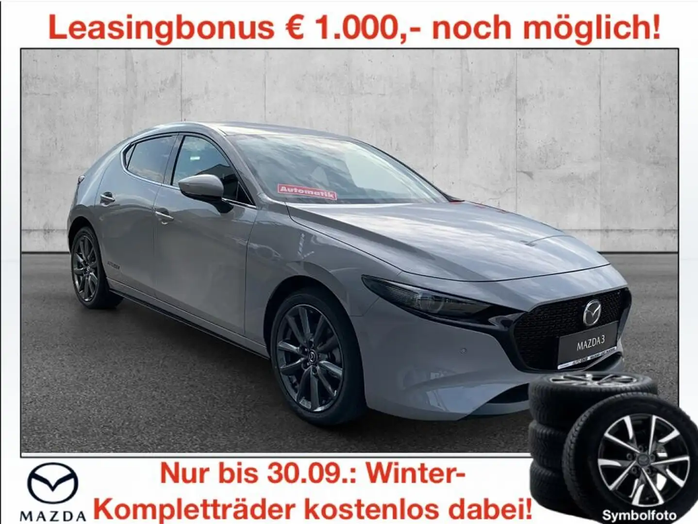 Mazda 3 Mazda3 e-Skyactiv-G140 Exclusive-Line Aut. Grau - 1