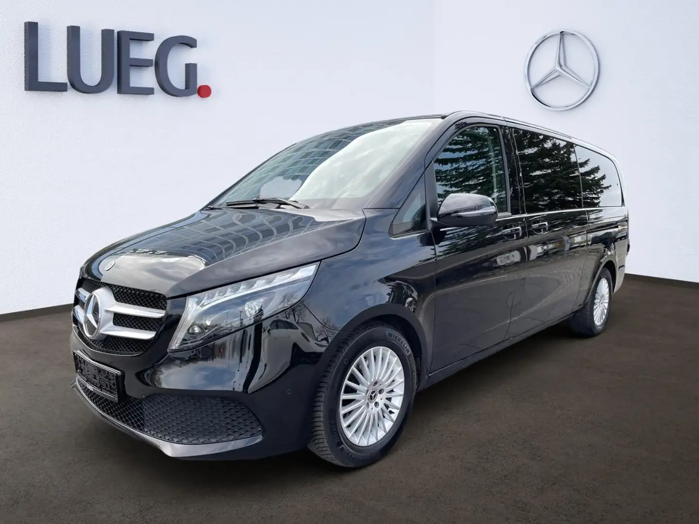 Mercedes-Benz V 300 d EDITION Extralang el.Schiebe SpurW AHK Schwarz - 2