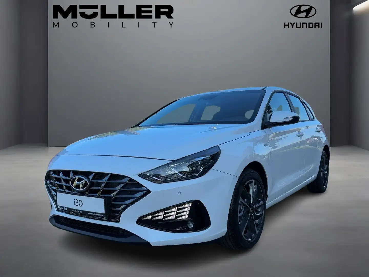 Hyundai i30 1.5 T-GDI Mild-Hybrid Trend +NAVI-PAKET+ Weiß - 1