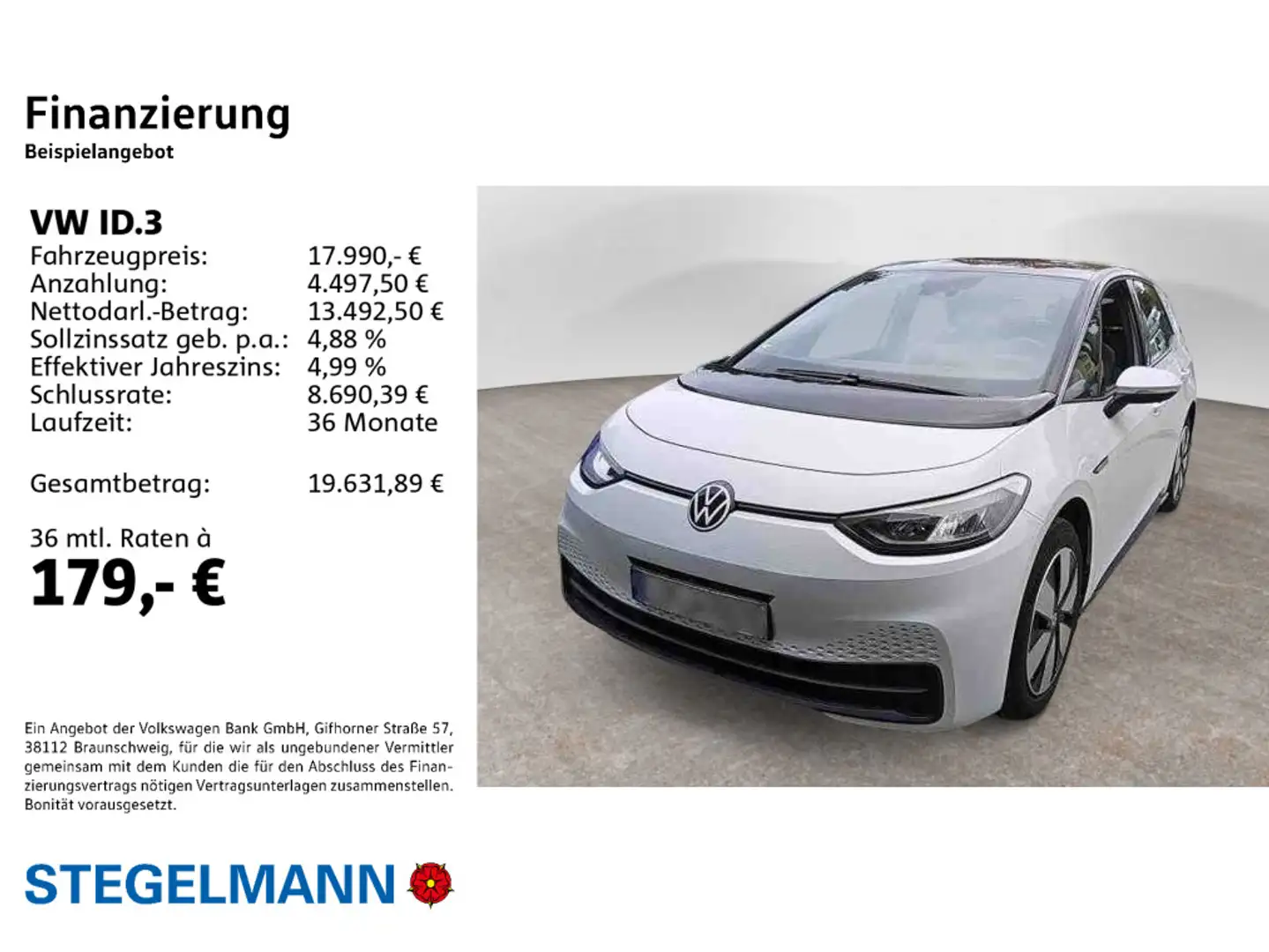 Volkswagen ID.3 Pure 110kW/45kWh *LED*Navi*Sitzheizung* Weiß - 2