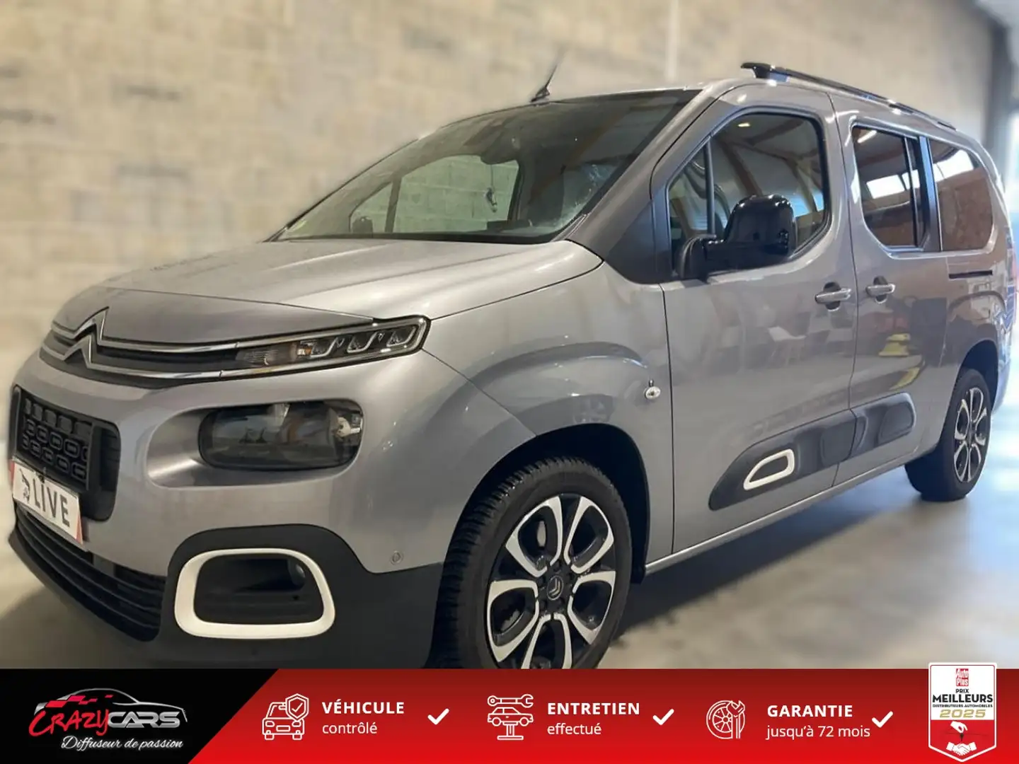 Citroen Berlingo XL 1.5 BlueHDi 130 7 pl Shine - CAM Grigio - 1