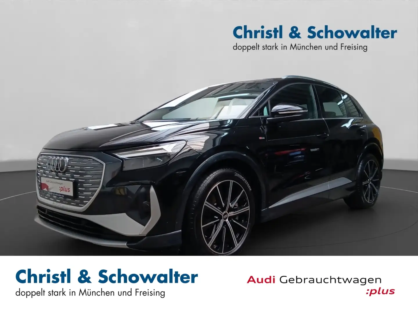 Audi Q4 e-tron Q4 45 e-tron quattro basis NAVI LED ACC RFK Schwarz - 1