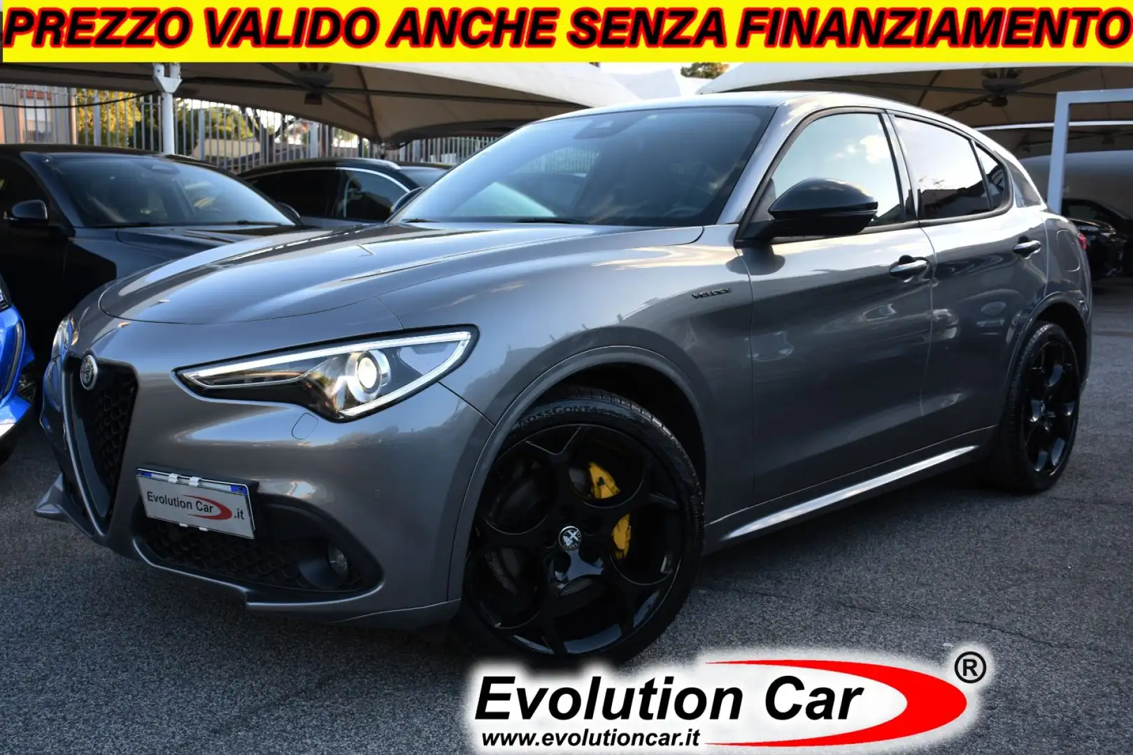 Alfa Romeo Stelvio 2.2 210 CV AT8 Q4 VELOCE *21"*PACK PERFORMANCE* Grigio - 1