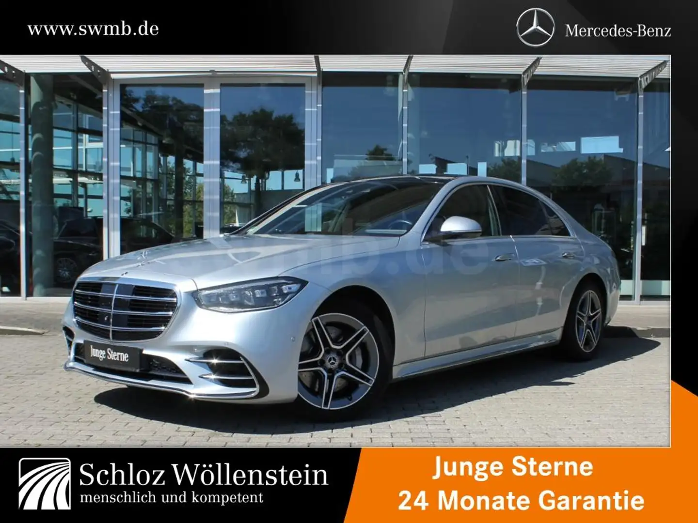 Mercedes-Benz S 350 d 4M AMG/DigitalLight/Fahrass/Sitzklima/HuD Silber - 1