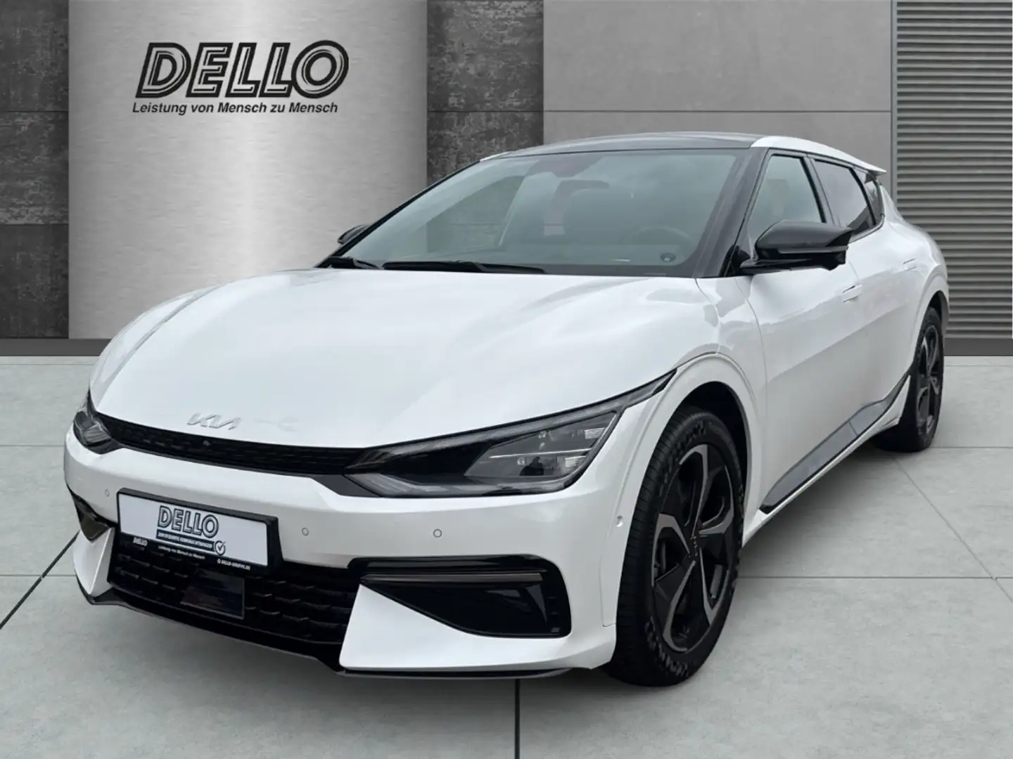 Kia EV6 GT-Line 77 kWh HUD StandHZG El. Panodach Navi Digi Weiß - 1