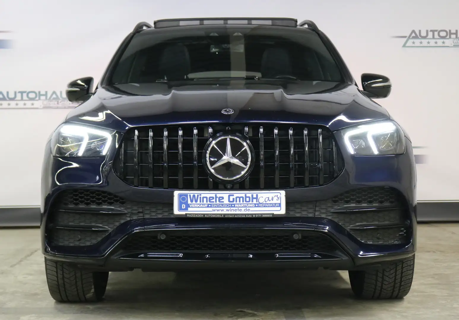 Mercedes-Benz GLE 400 d 4Matic AMG 7SITZER *CAM*NAVI*PANO*AHK*HeadUp*uv Blauw - 2