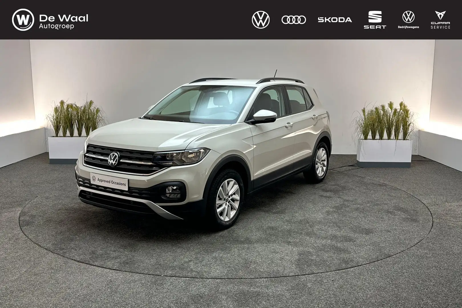 Volkswagen T-Cross 1.0 TSI 95pk Life | Parkeersensoren V+A, AppleCarp Grijs - 1