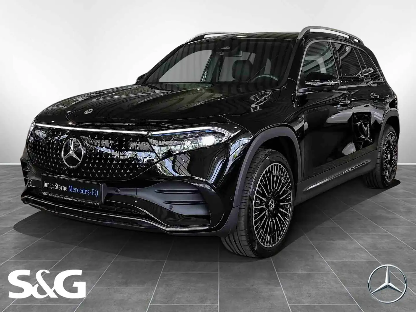 Mercedes-Benz EQB 350 4M AMG TOTWINKEL+KEYLESS+DISTRONIC+360° Negro - 1