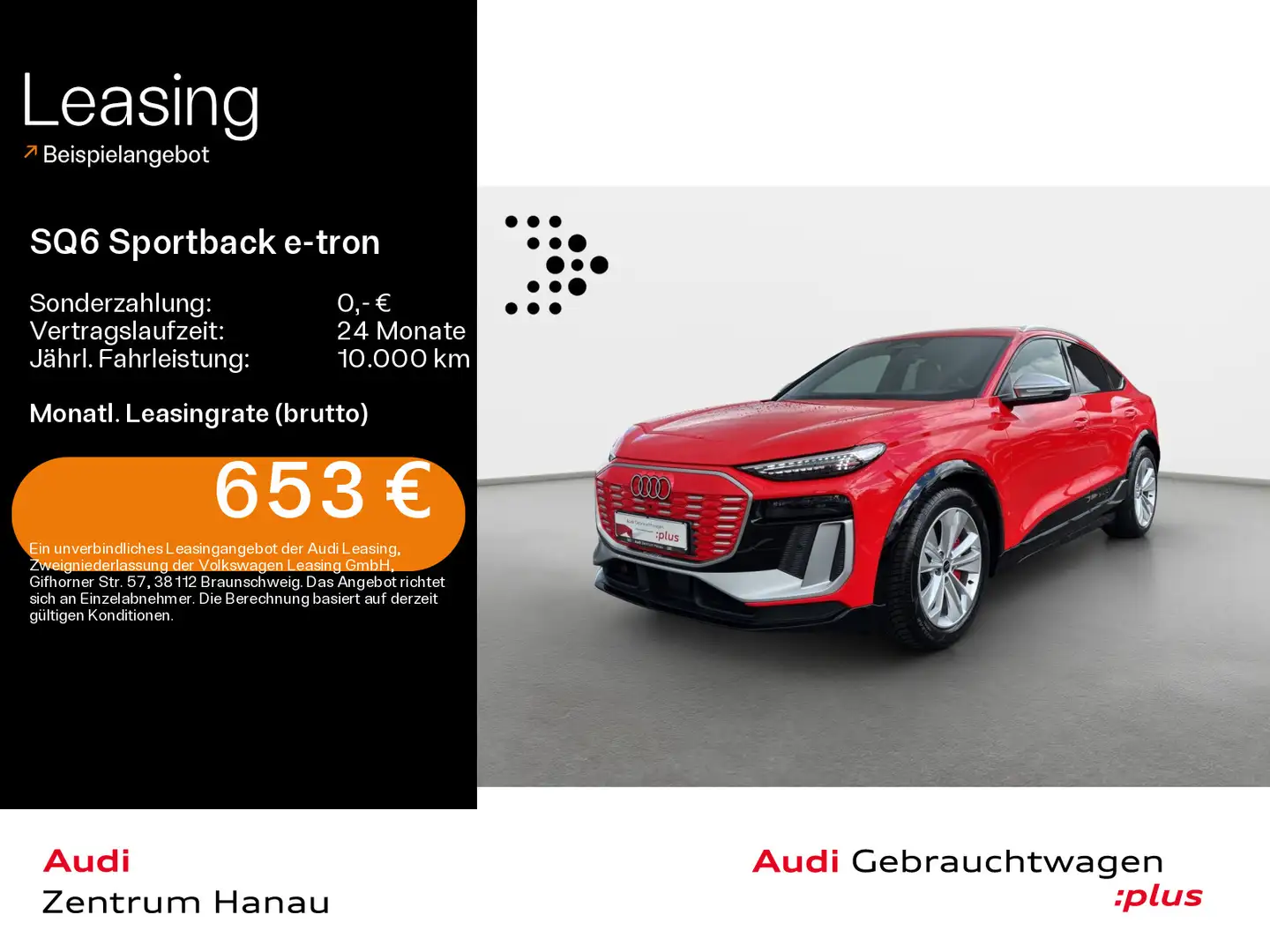 Audi SQ6 e-tron *MATRIX*HUD*AHK*LUFT*PANO*B& Rot - 1