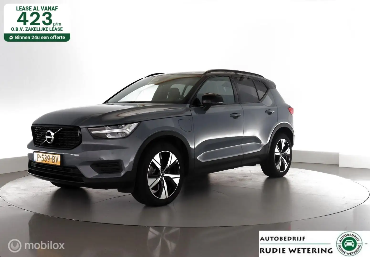 Volvo XC40 1.5 T4 211PK Recharge R-Design leer|led|cam|nav|ec Grau - 1