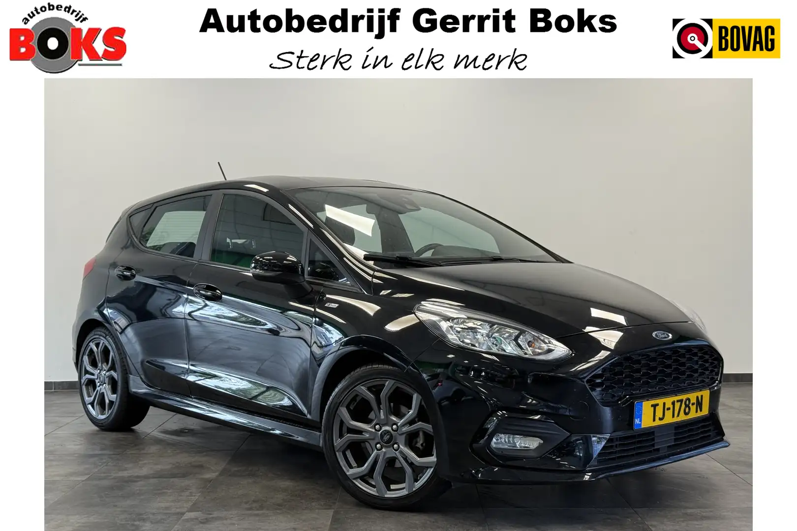 Ford Fiesta 1.0 EcoBoost ST-Line 5-Drs. Navigatie CruiseContro Zwart - 1