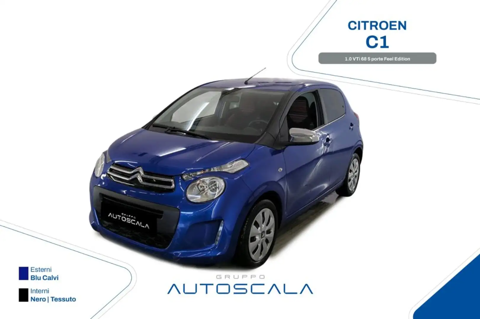 Citroen C1 1.0 VTi 68 5 porte Feel Edition Bleu - 1