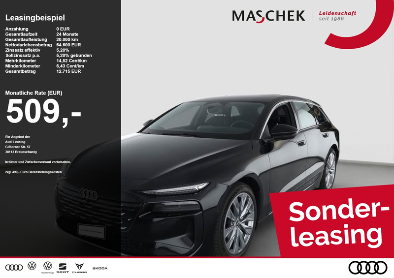 Audi A6 e-tron Avant quat 0.25% HUD 360° Matrix B&O AHK Me