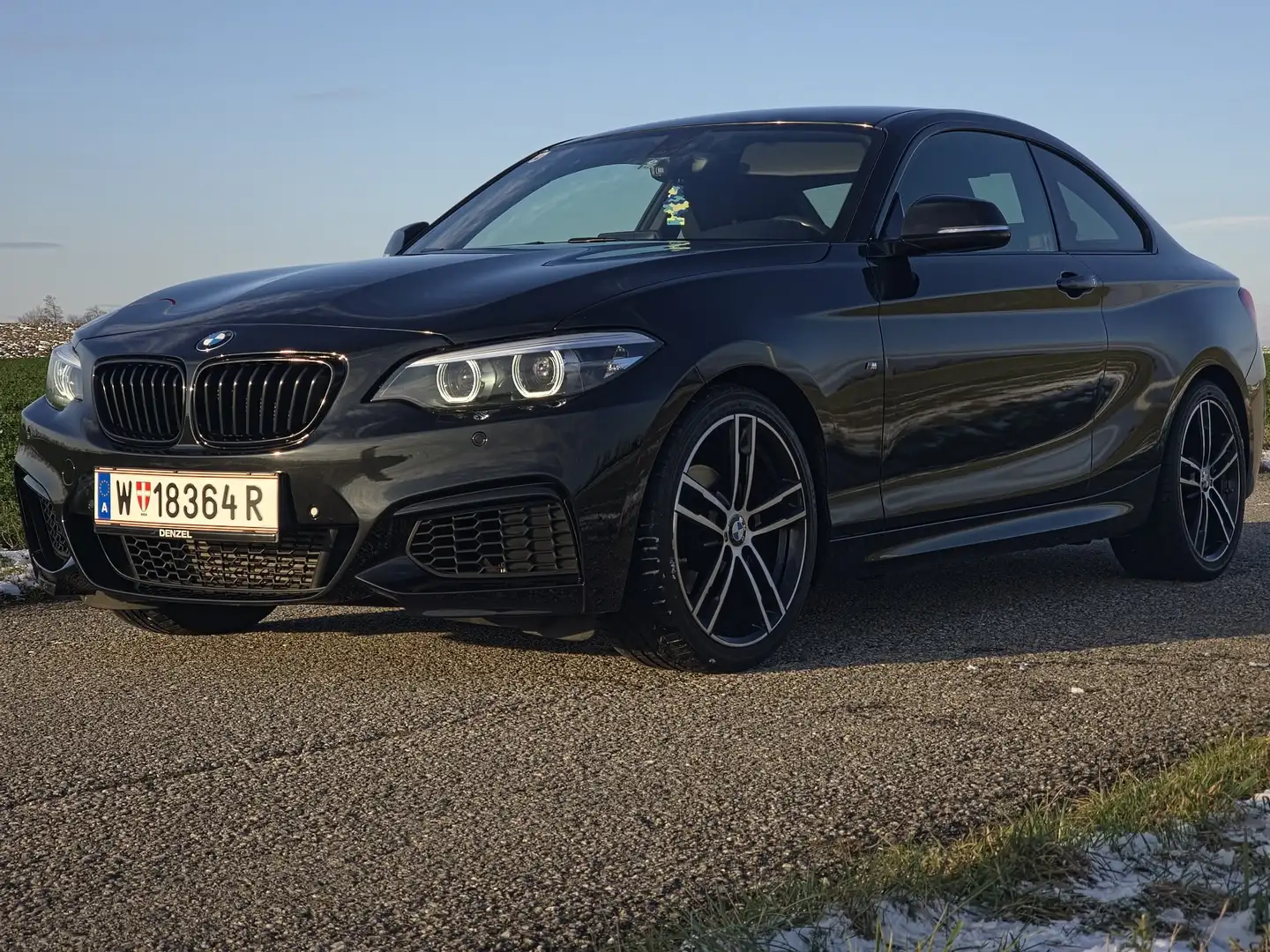 BMW 218 218i Coupé M Sport Aut. DAB SHZ LED ALCANTARA Schwarz - 1