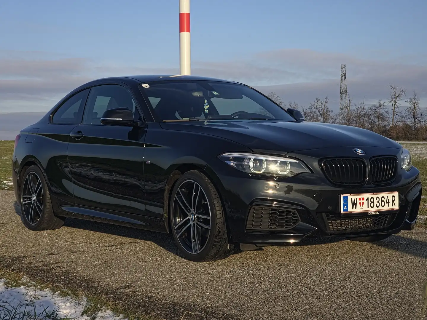 BMW 218 218i Coupé M Sport Aut. DAB SHZ LED ALCANTARA Schwarz - 2