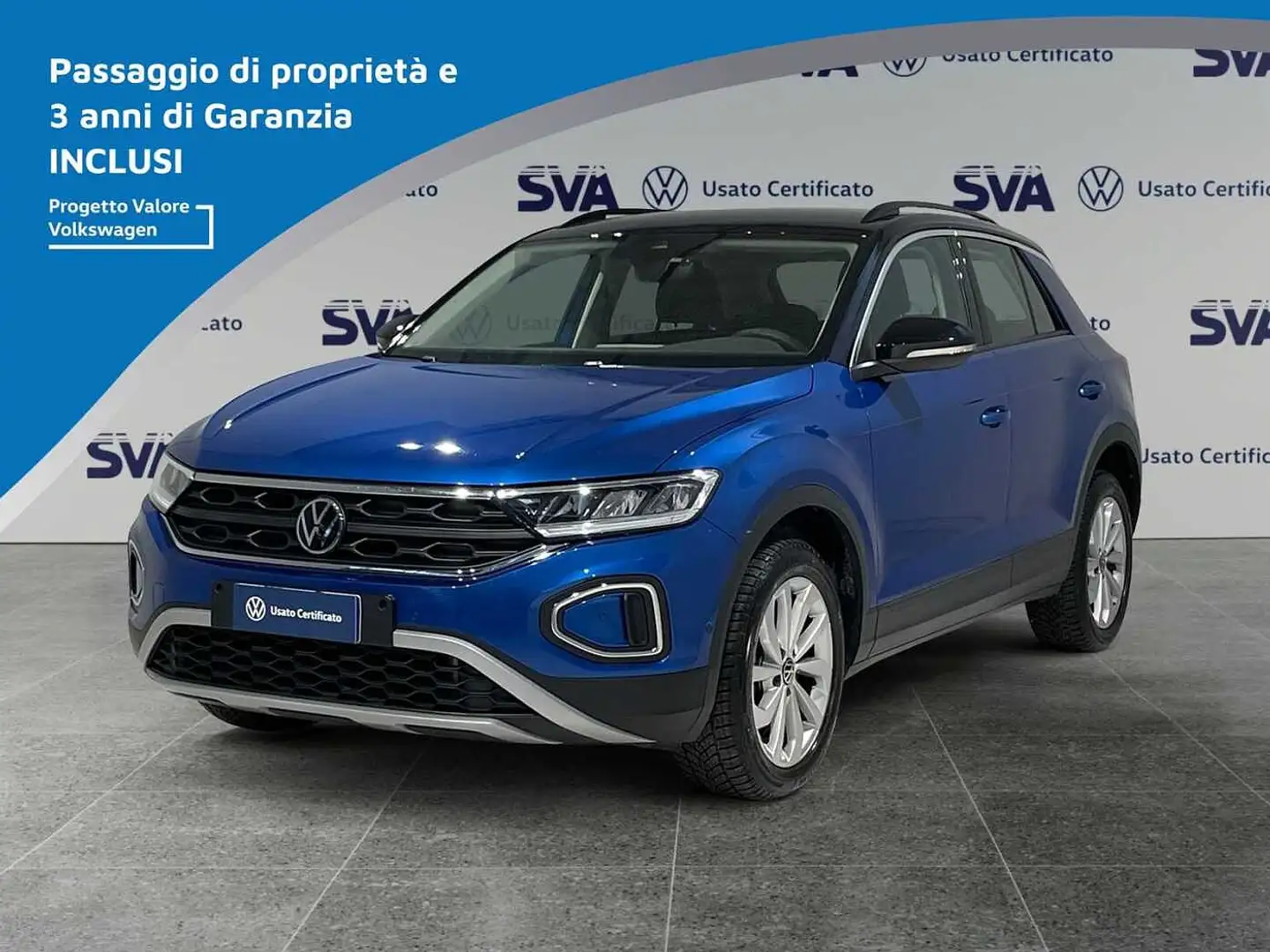 Volkswagen T-Roc 1.0TSI 110CV Life - NEOPATENTATI Blu/Azzurro - 1