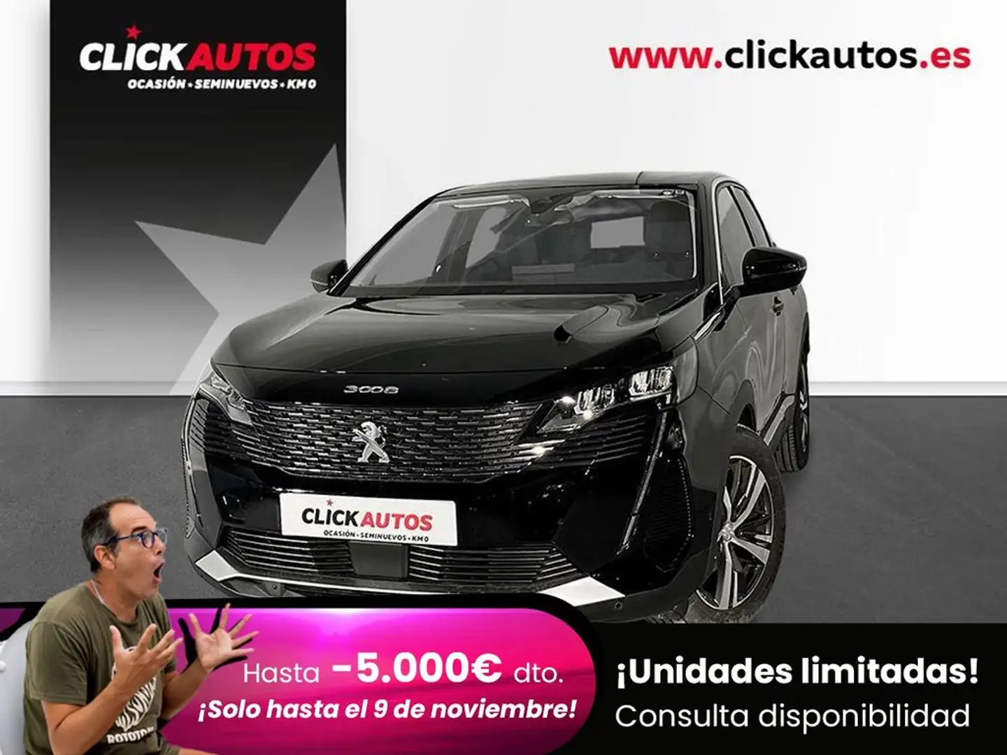 Peugeot 3008 1.5 BlueHDI 130CV Allure Pack EAT8 Noir - 1