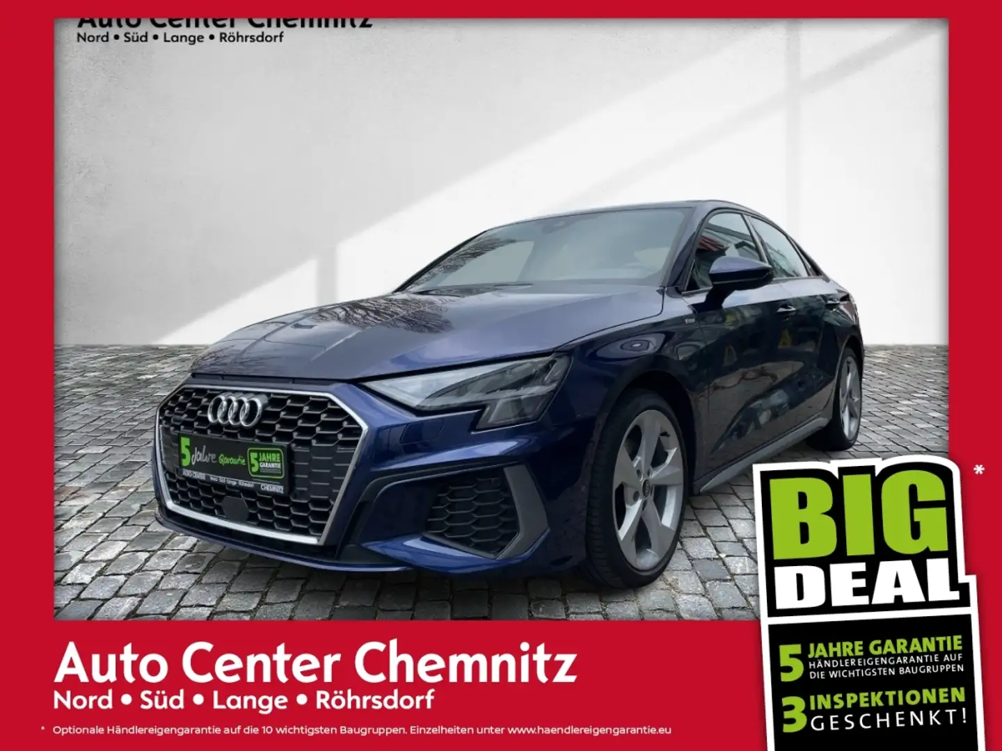 Audi A3 40TDI DSG quattro S-Line LED/Navi/PDC/Kamera Niebieski - 1