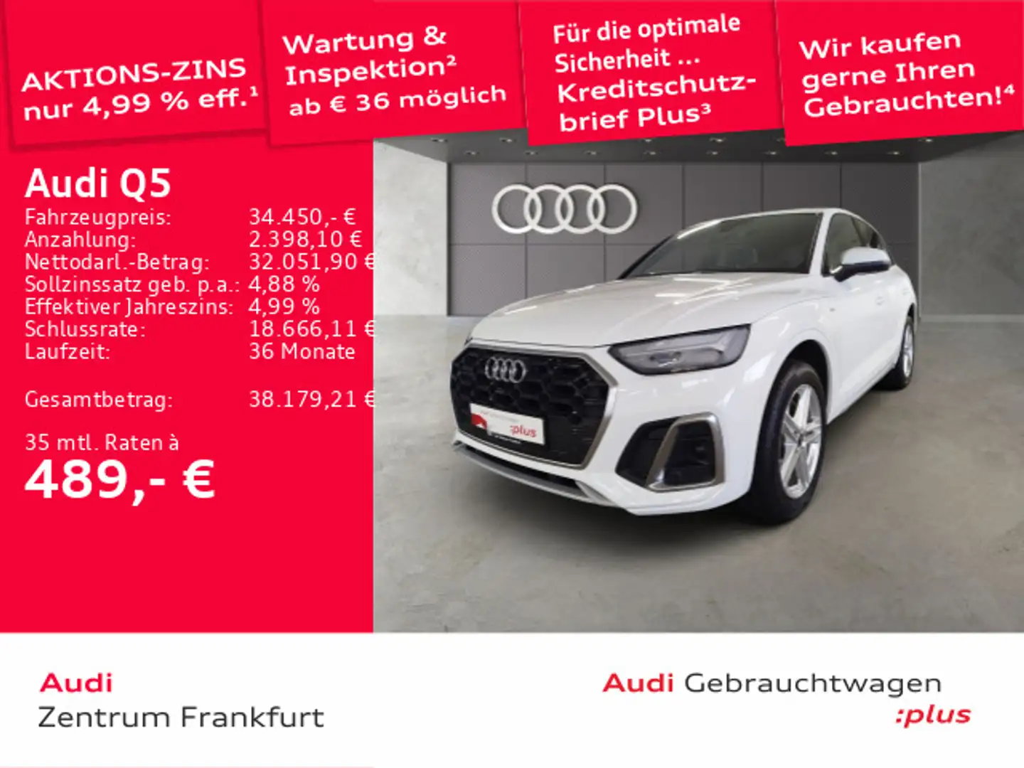 Audi Q5 50 TFSI e quattro S tronic S line LED DAB PDC Weiß - 1