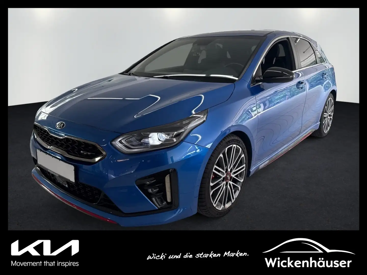 Kia Ceed / cee'd Ceed 1.6T-GDI GT ACC Navi FLA ParkAss. 4xSHZ LM Blauw - 1