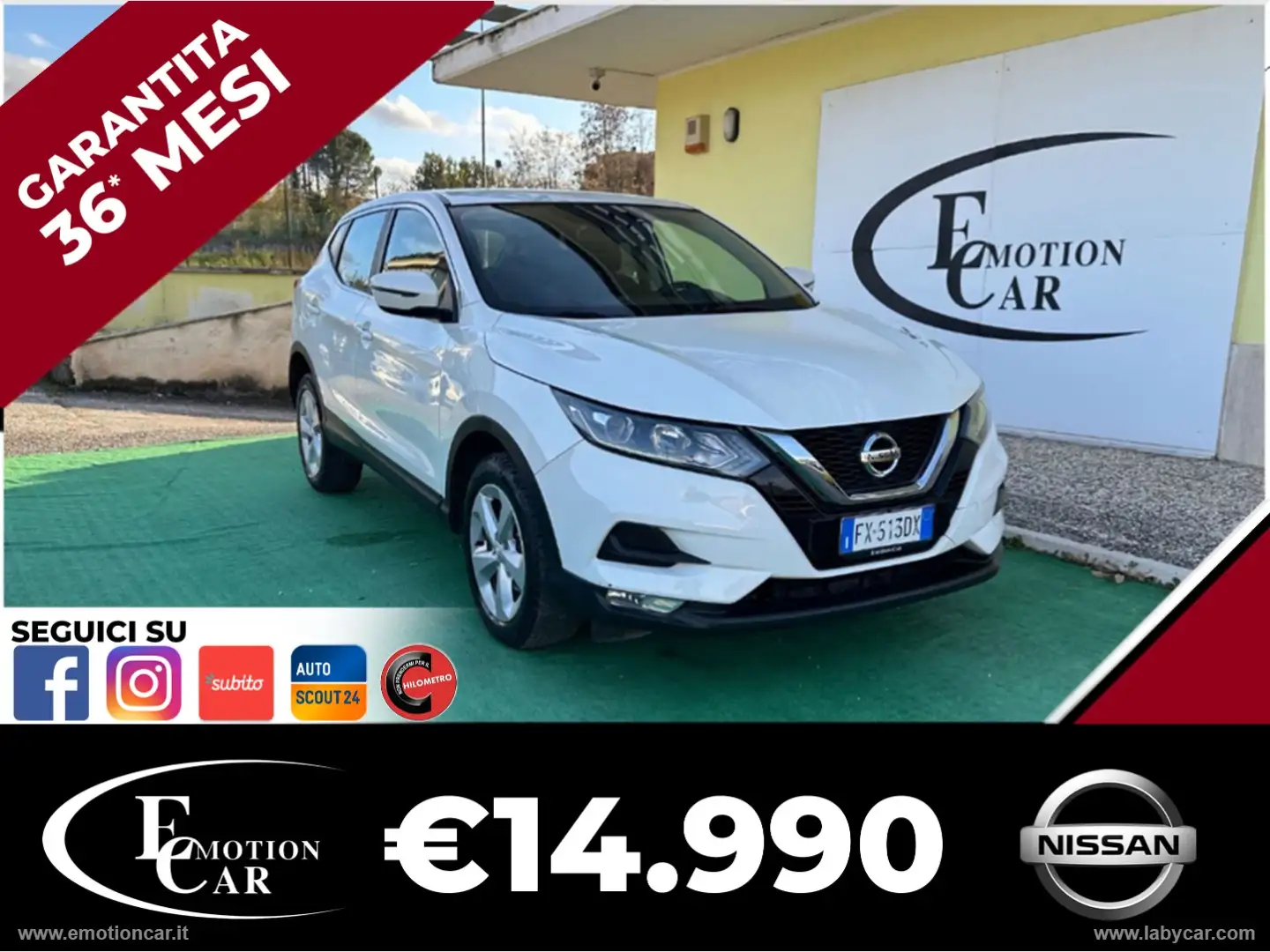 Nissan Qashqai 1.5 dCi 115 CV DCT Business - 2019 Bianco - 1