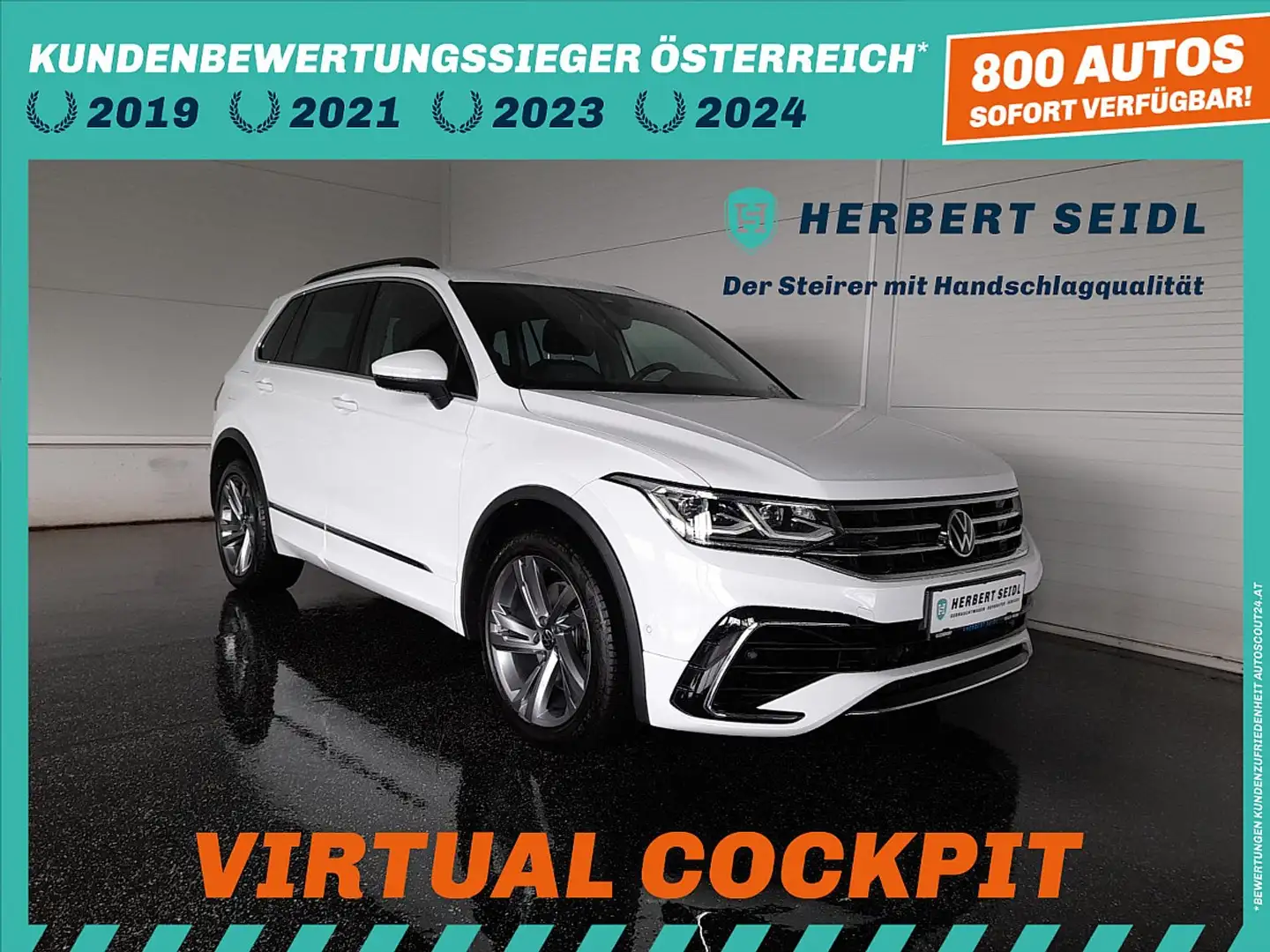 Volkswagen Tiguan R-LINE PHEV DSG *MATRIX LED / NAVI / 19 ZOLL / ... Weiß - 1
