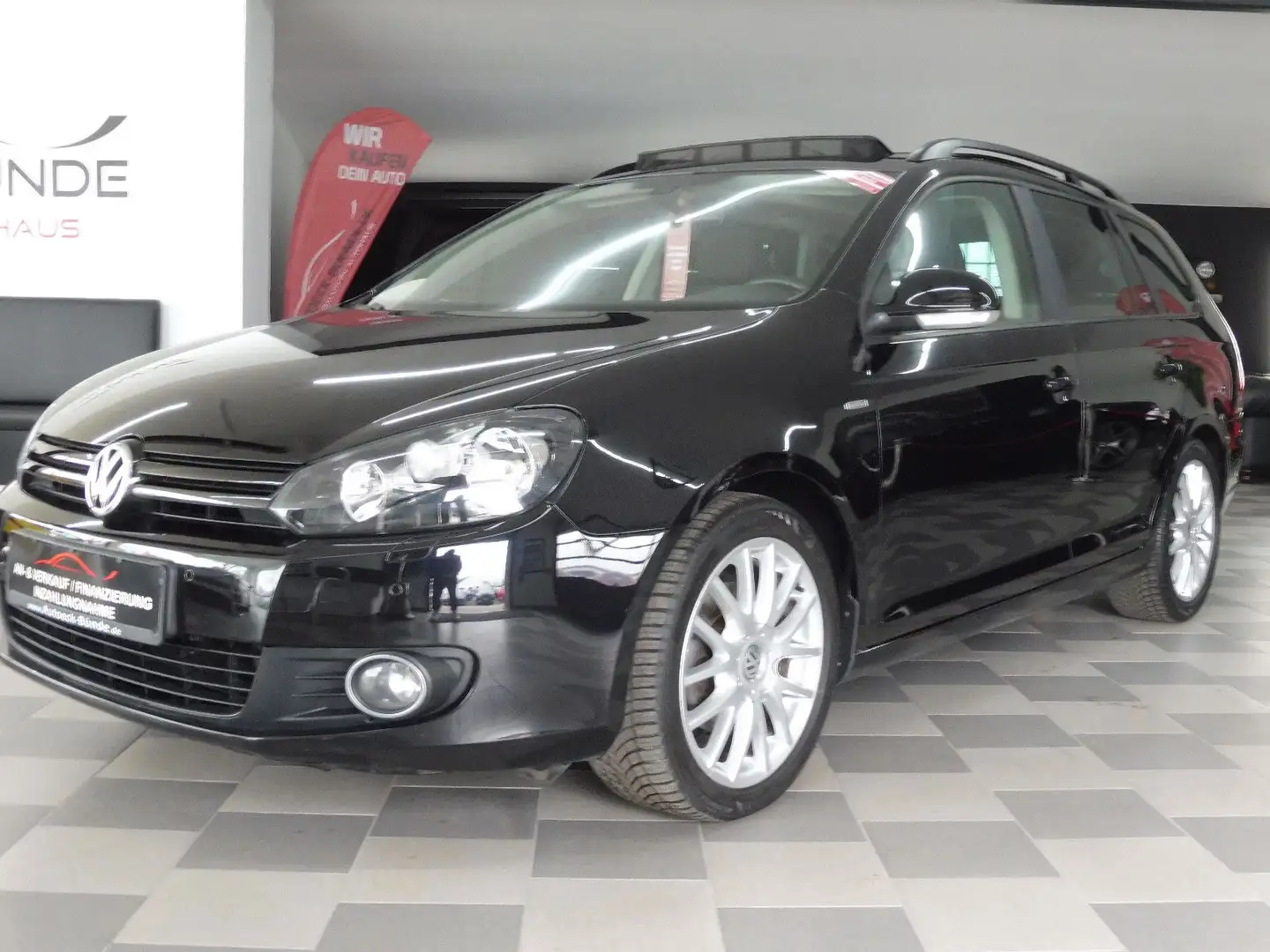 Volkswagen Golf VI 1.4 Variant Match DSG/PANO/NAVI/SHZ Negro - 2