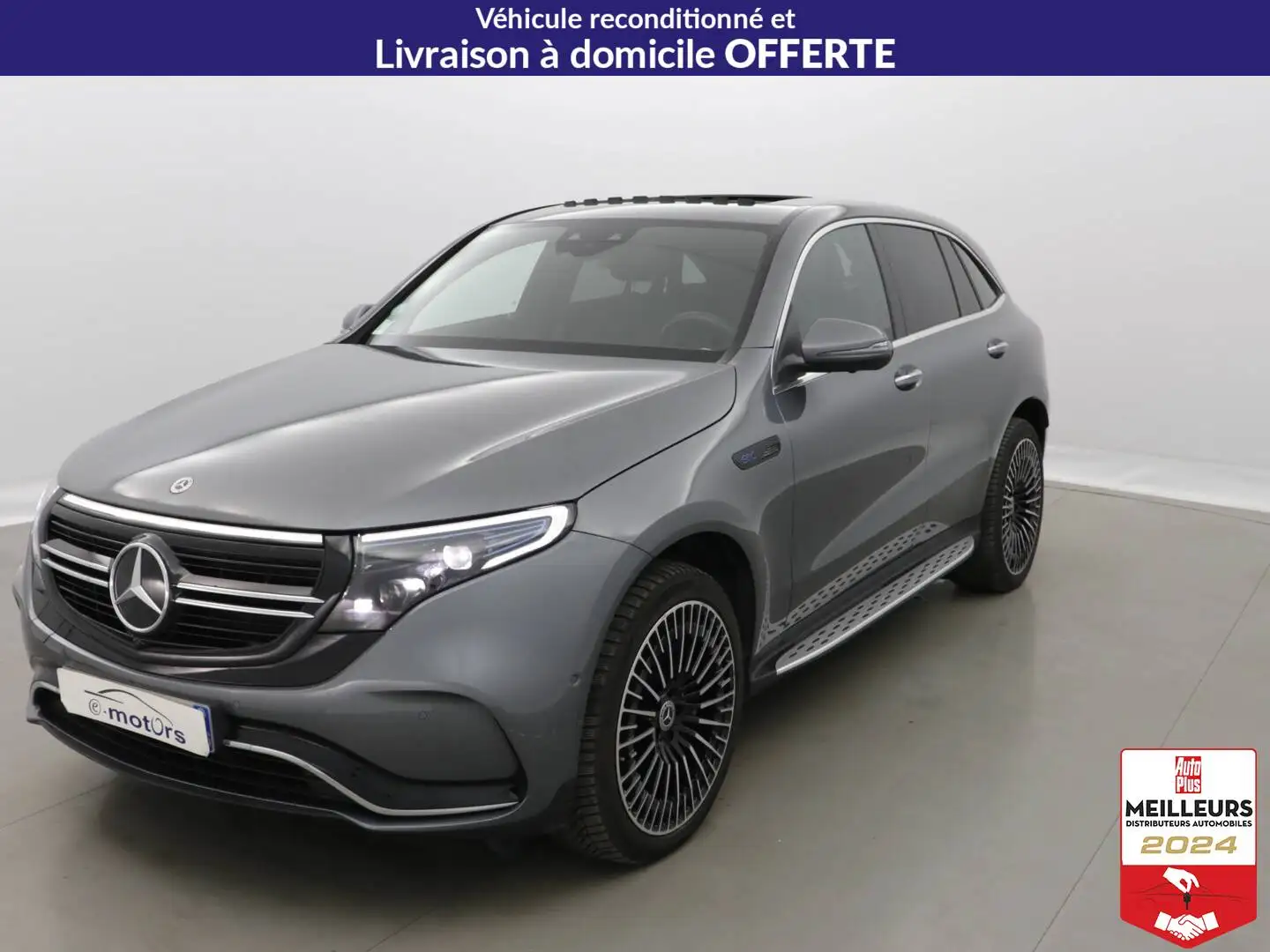Mercedes-Benz EQC 400 400 4Matic AMG Line +Cuir +Toit Grey - 1