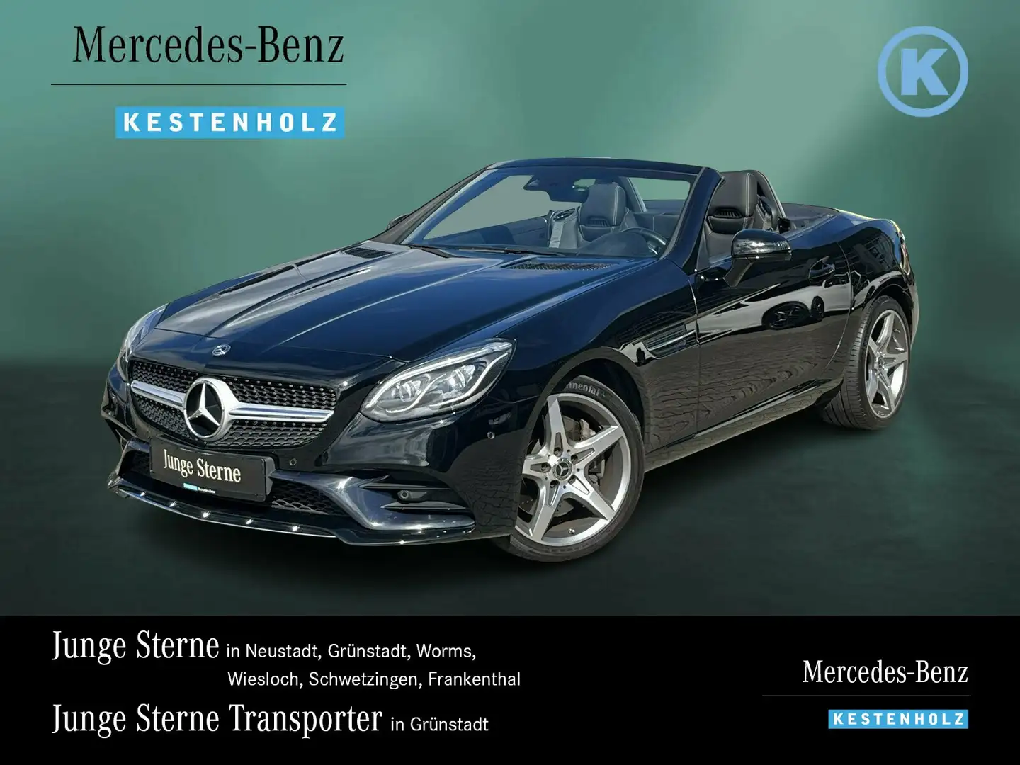 Mercedes-Benz SLC 180 SLC 180 AMG+LED-ILS+LEDER+AIRSCARF+PDC+TOTWINKEL Noir - 1
