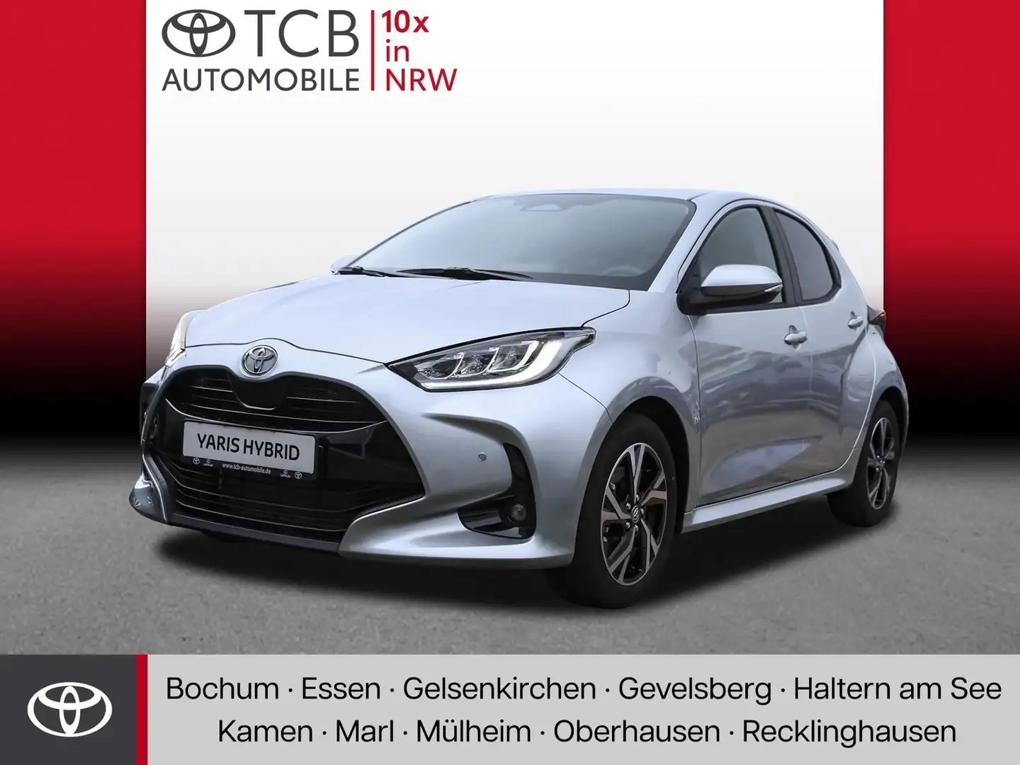 Toyota Yaris 1.5 Hybrid Teamplayer  KAMERA SZHZ KLIMA ALU BT DAB APPLE ANDROID Plateado - 1
