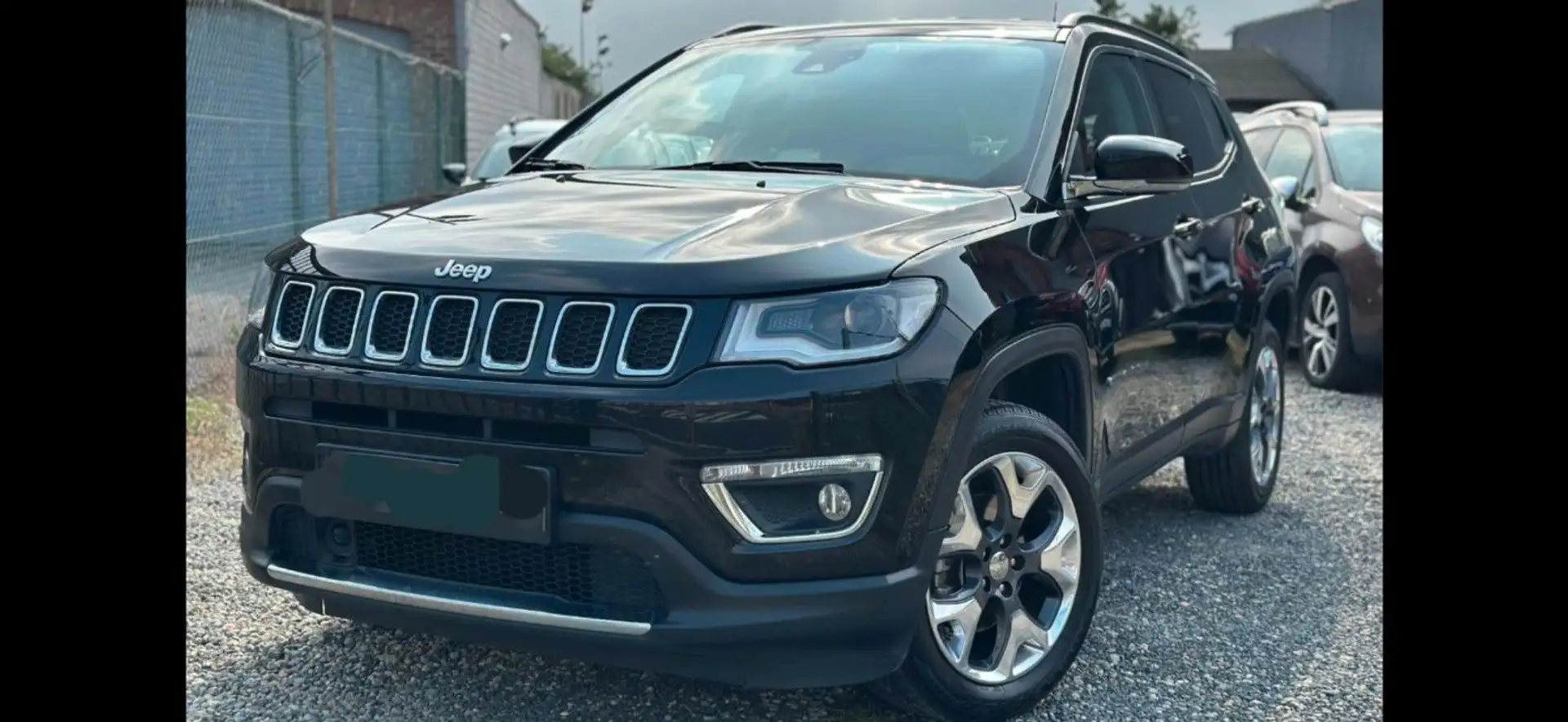 Jeep Compass Limited 4WD,1-Hand,Klima,Alu,Scheckheft Zwart - 1