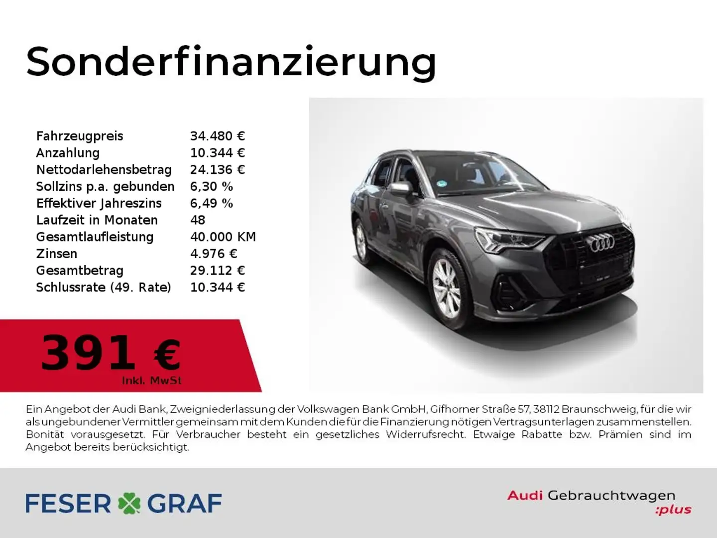 Audi Q3 35 TFSI S tronic S Line Ext Navi,LED,Kamera Grau - 1