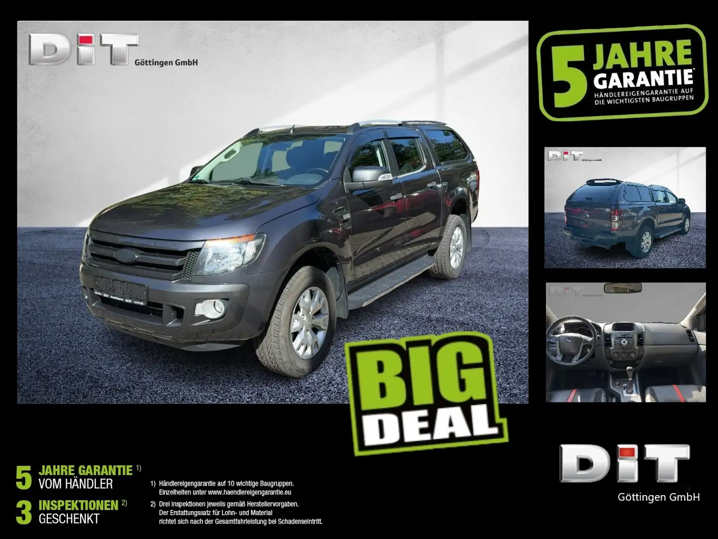 Ford Ranger 3,2l Wildtrak 4x4 Trittbretter, Hardtop, Gris - 1