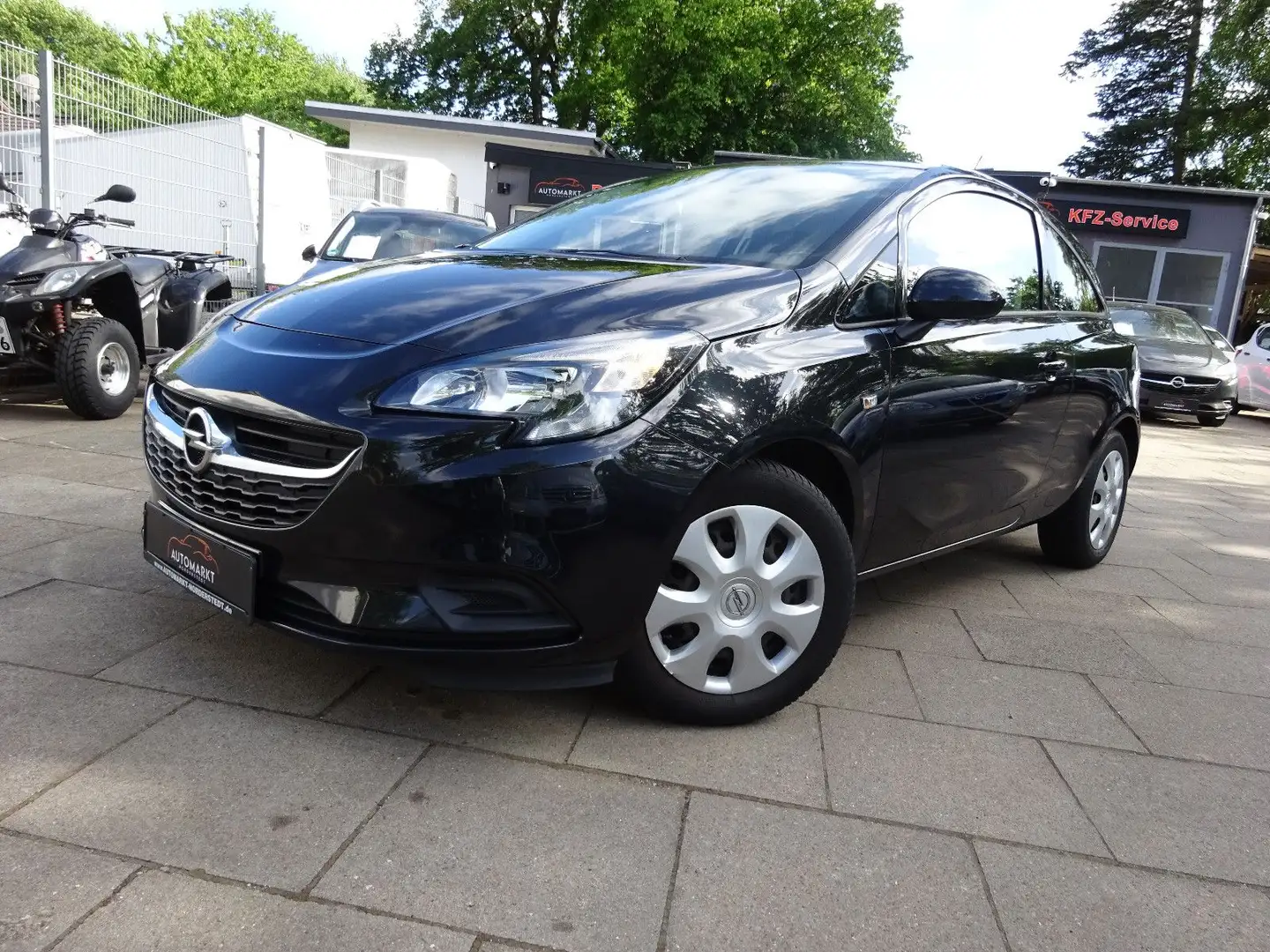 Opel Corsa E Edition/Klimaanlage/SHZ/LHZ/Tempomat Gris - 1
