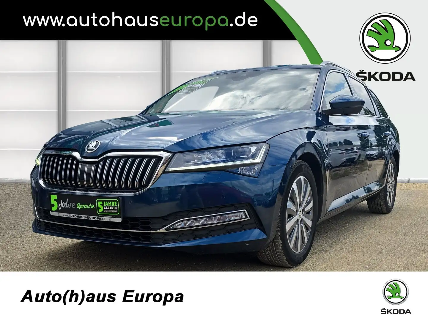 Skoda Superb Combi 1.5 TSI ACT Style AHK ACC Navi Virt.Cockpit Blau - 1
